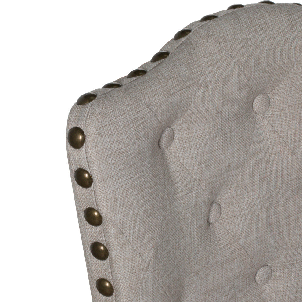 Hillsdale Edenwood Wood Counter Height Swivel Stool with Tufted Back