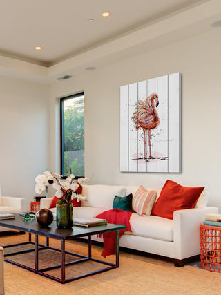 "Flamand" Painting Print on White Wood