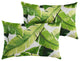 Green Outdoor Pillows, Set of 2, 12x24