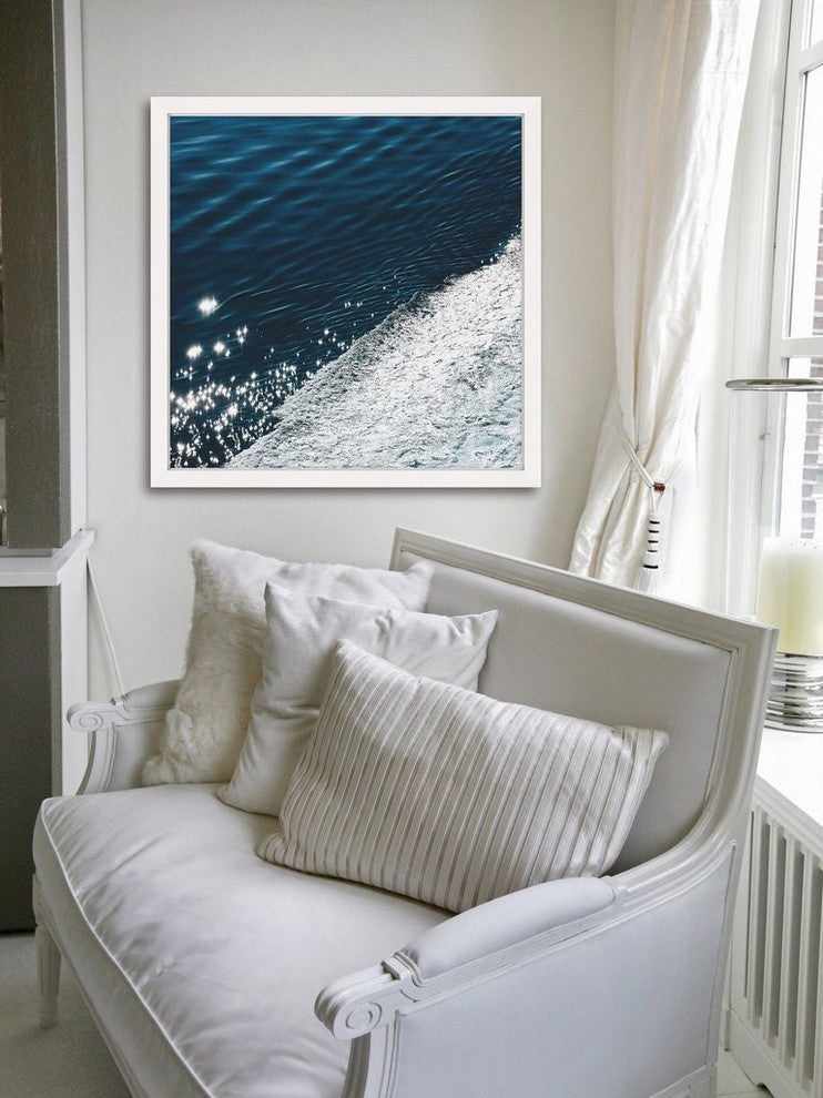 "Midnight Blue Velvet" Framed Print by Ingrid Beddoes