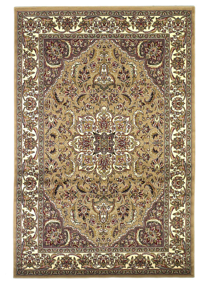 Cambridge 7328 Beige, Ivory Kashan Medallion, 2'2"x7'11" Runner