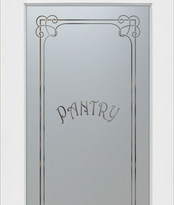 Pantry Door - Enna Harrington - Primed - 24" x 80" - Knob on Left - Push Open