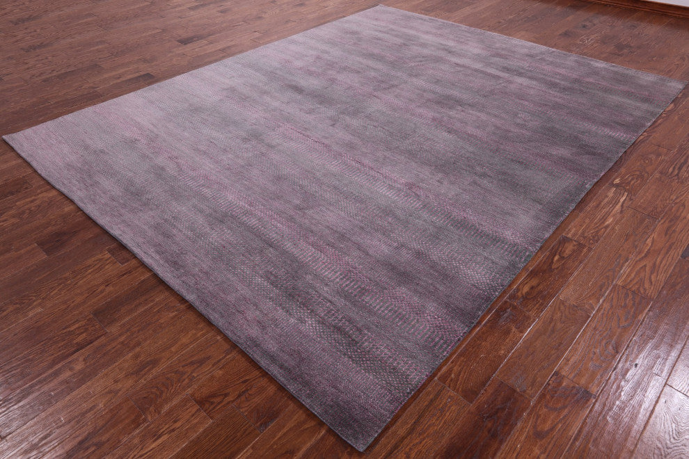 Savannah Grass Wool and Silk Handmade Rug 8' 0" X 10' 3" Q11437