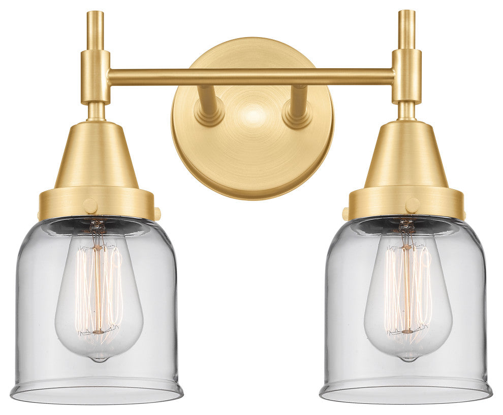 Innovations 447-2W-SG-G52 2-Light Bath Vanity Light, Satin Gold