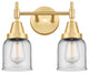 Innovations 447-2W-SG-G52 2-Light Bath Vanity Light, Satin Gold