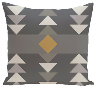 Sagebrush Geometric Print Pillow, Gray, 26"x26"