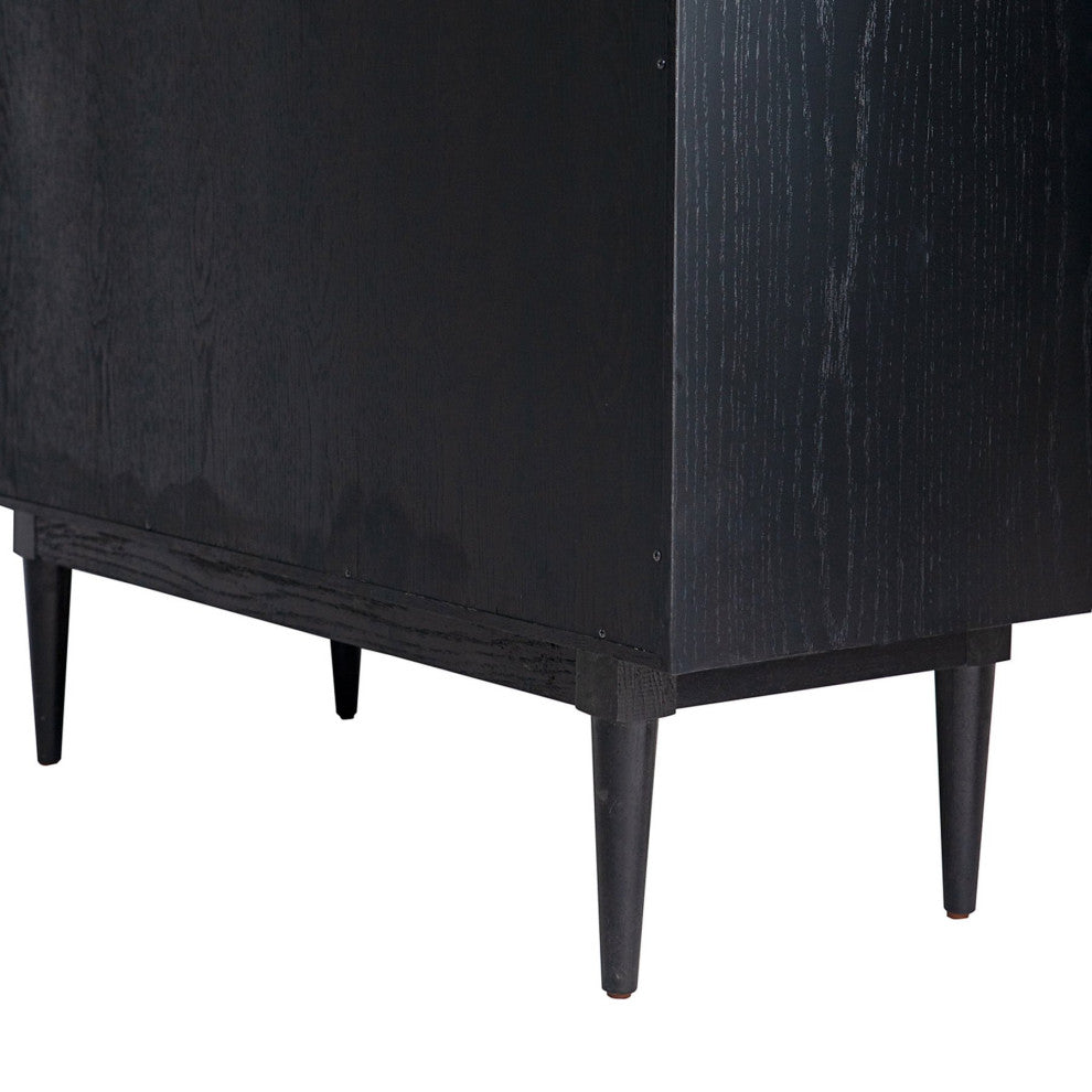 Cane Bookcase With Full Doors