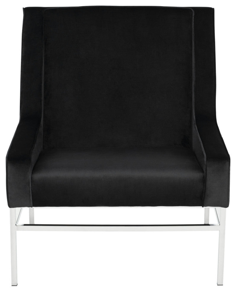 Theodore Black Fabric Occasional Chair