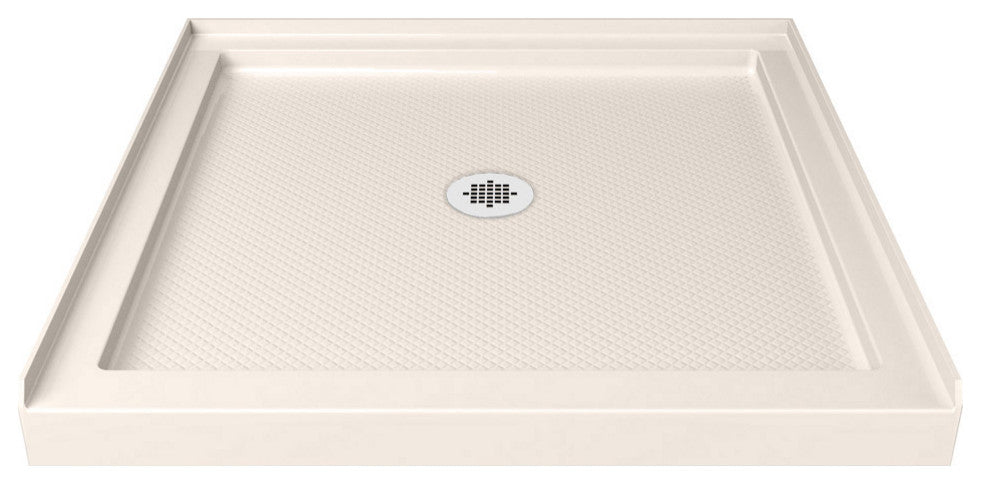 DreamLine SlimLine 32x32x2 3/4 Center Drain Single Threshold Shower Base Biscuit