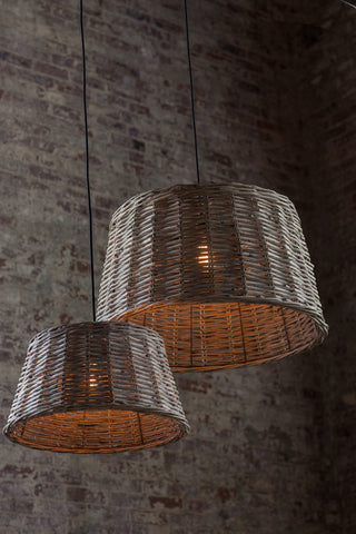 Round Willow Pendant Shade, Large