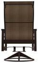 Leeward Sling Outdoor Swivel Rocker, Bark/Kona
