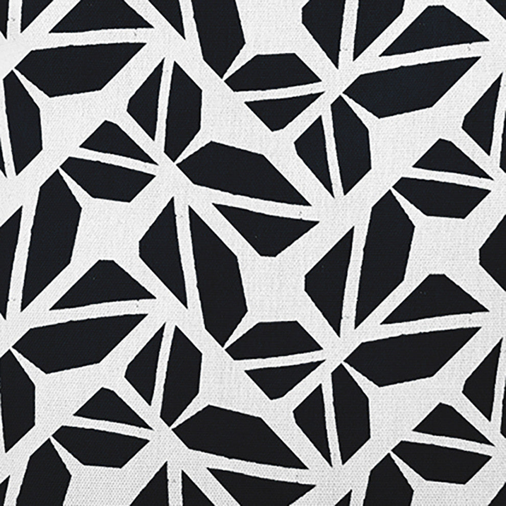 Kaleidoscope Graffiti Accent Pillow, Black, 26"x26"