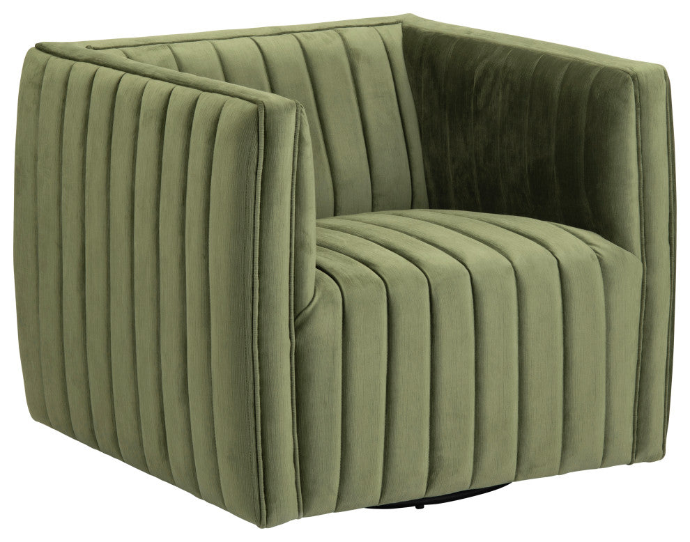 Green Upholstered Accent Chair