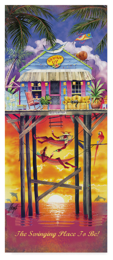 James Mazzotta ''Shackin Up'' Canvas Art, 47"x20"