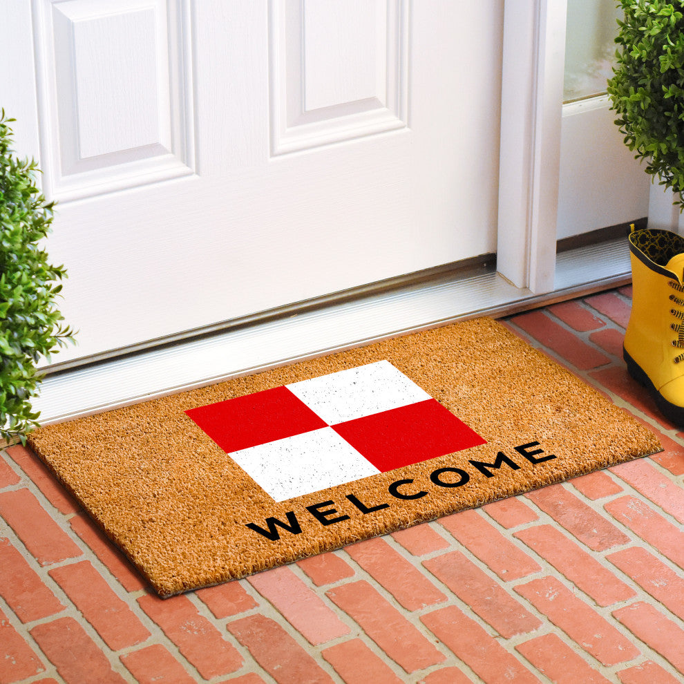 Calloway Mills Nautical Personalized Doormat Doormat, Letter U
