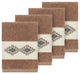 Gianna 4 Piece Embellished Washcloth Set
