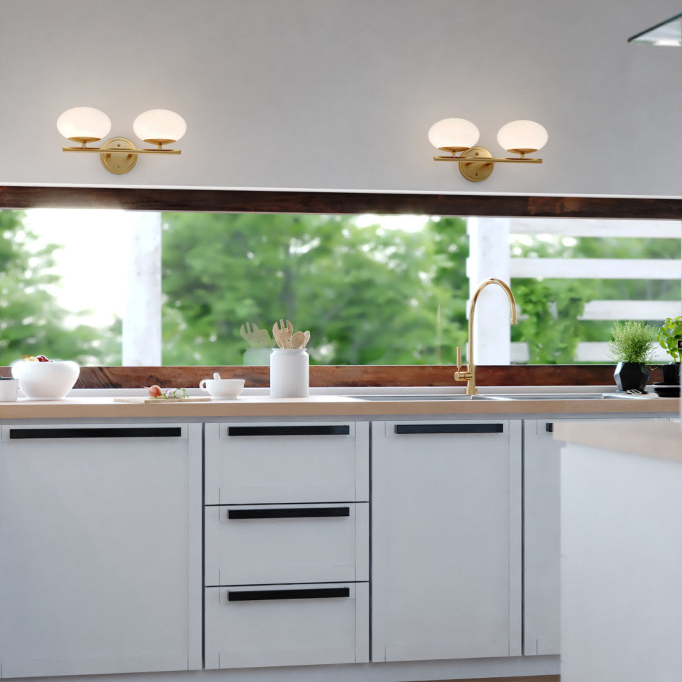 Sloane 2 Light Vanity Satin Brass