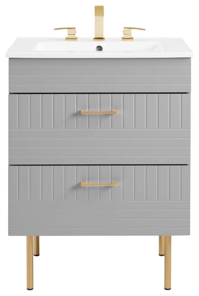 Daybreak 24" Bathroom Vanity, Light Gray