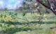Theodore Robinson Apple Blossoms, 18"x27" Wall Decal Print
