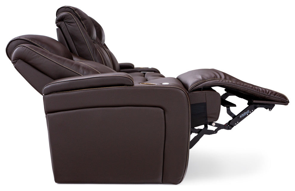 Seatcraft Octavius Home Theater Seating, Brown, Sofa