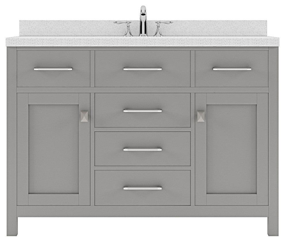 Caroline 48" Single Bathroom Vanity Set, Gray