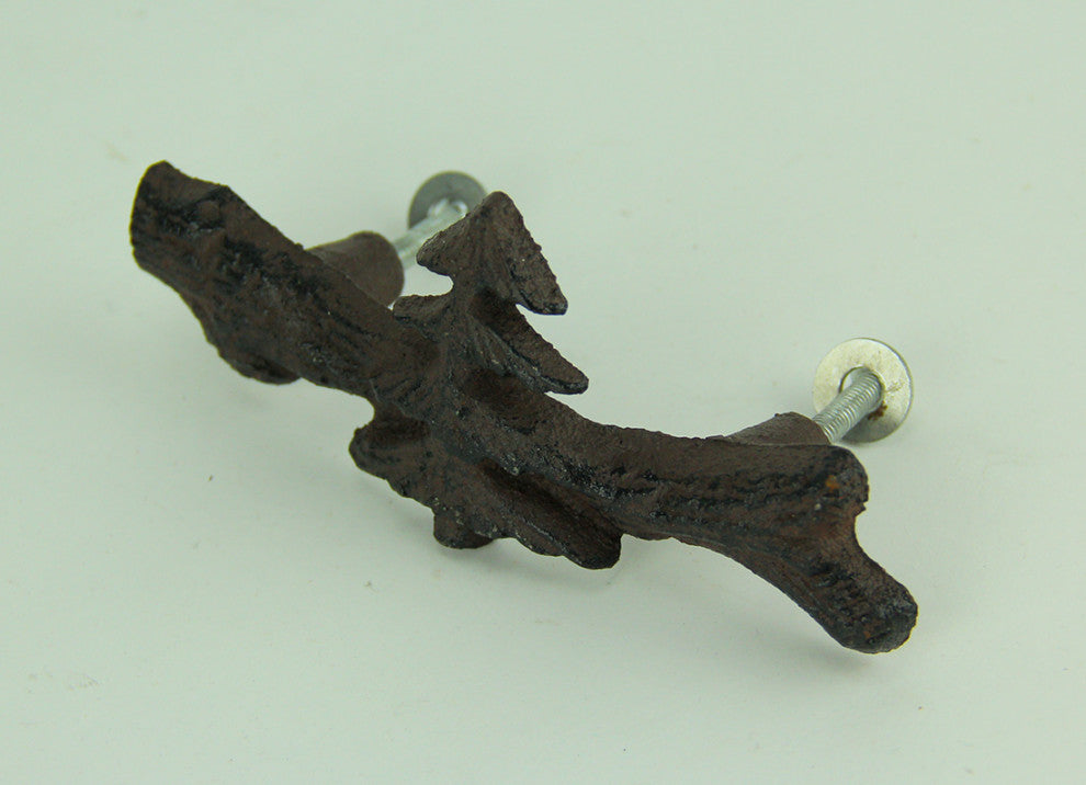 Set of 12 Cast Iron Pine Tree Drawer Pulls