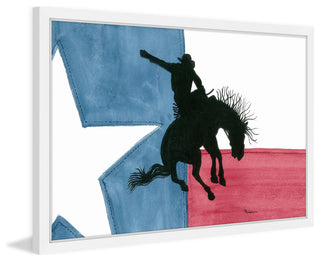 "Iconic Texas" Framed Painting Print, 18"x12"