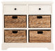 Safavieh Herman Storage Unit, Distressed Cream