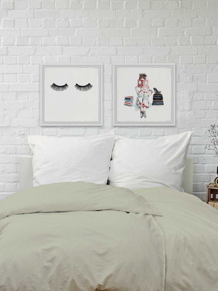 Model to Be Diptych, 2-Piece Set, 18x18 Panels