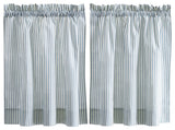 Plaza Stripe Tailored Tiers, Blue, 56"x24"