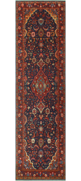 Fine Vintage Distressed Bari Navy Runner