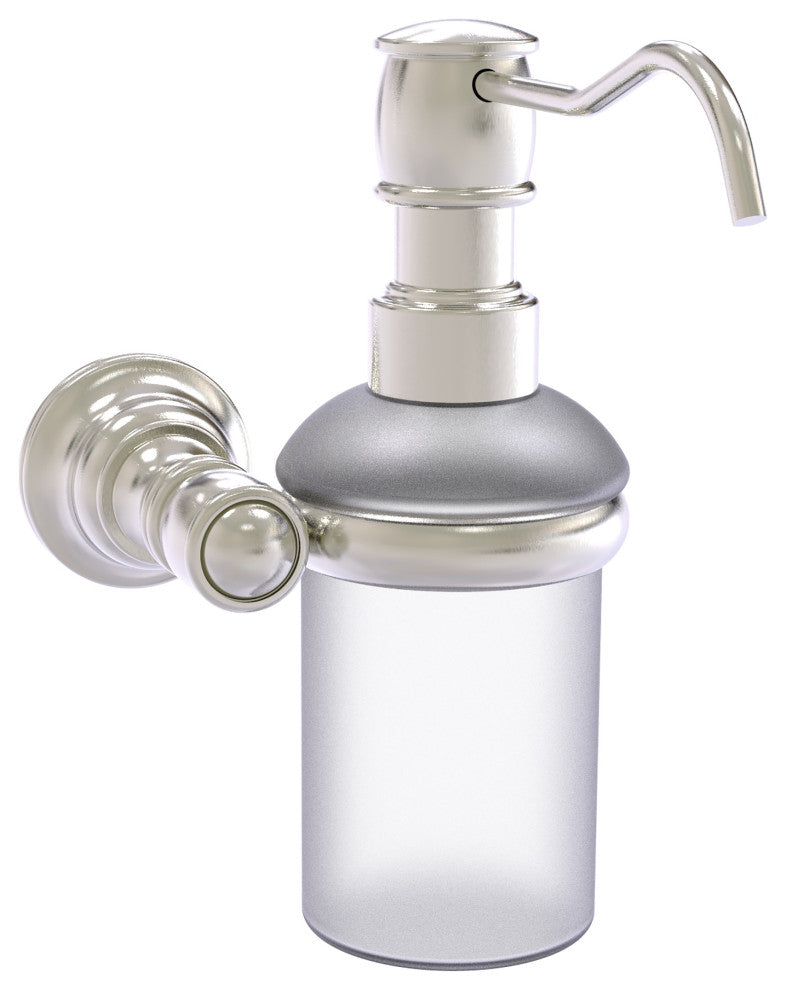 Carolina Wall Mounted Soap Dispenser, Satin Nickel