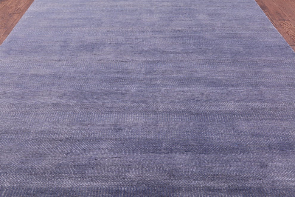9' 2" X 12' 4" Savannah Grass Wool and Silk Handmade Rug Q11443