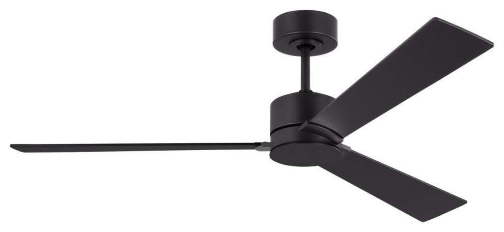 Rozzen 52" Ceiling Fan, Midnight Black