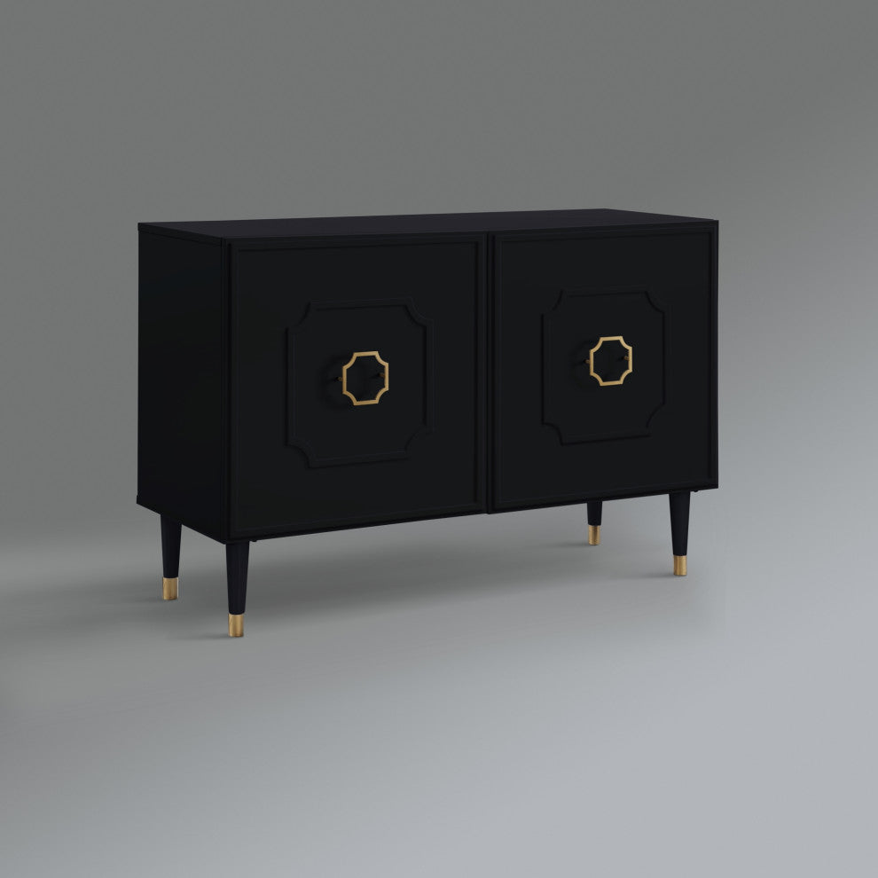 Nohea Sideboard, 2 Doors, Black