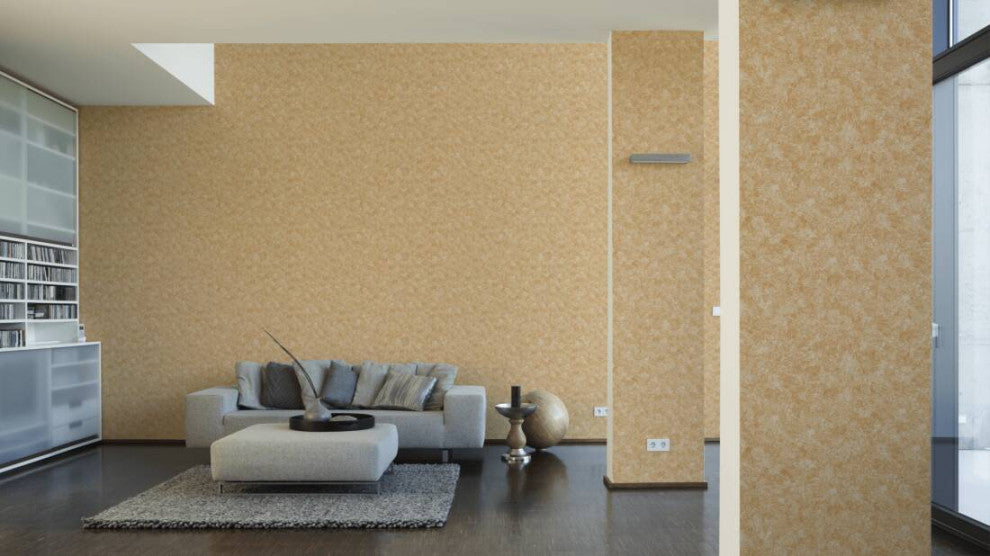 Plain Textured Wallpaper, Random Grainy Spots, 374281, Orange Terracotta, 1 Roll