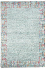 Mehari Rug 3'11"X5'7", Teal