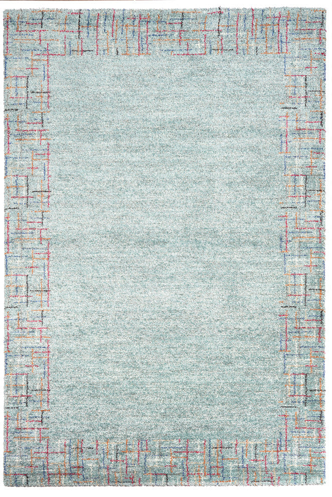 Mehari Rug 3'11"X5'7", Teal
