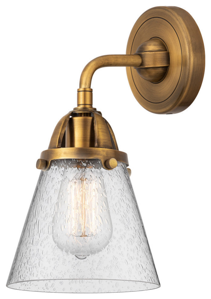 Small Cone Sconce, Brushed Brass, Seedy, Seedy