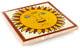 4.25"x4.25" Talavera Mexican Handmade Ceramic Tile, Sun, Set of 9
