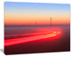 Barcelona Street Traffic Trail, Extra Large Canvas Art Print, 60"x28"