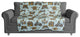 Kids Whimsical Folk Pattern in Blue Fleece Blanket