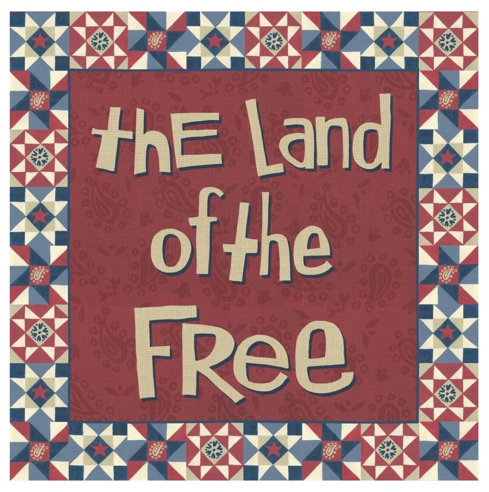 "American Country V" Digital Paper Print by Anne Tavoletti, 32"x32"