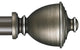 Muskoka Non-Telescoping Curtain Rod, Oil Rubbed Bronze, 120''