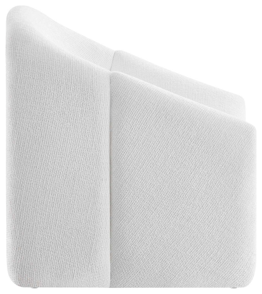 Vivi Chenille Upholstered Accent Chair - Frost