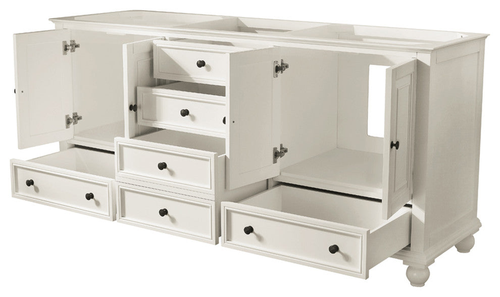 Avanity Thompson 72" Vanity Only, French White Finish