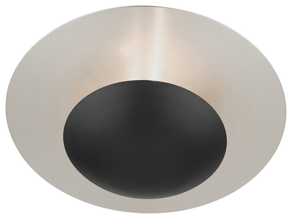 Livex Lighting Ventura 2-Light Large Wall Sconce, Black/Brushed Nickel