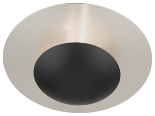 Livex Lighting Ventura 2-Light Large Wall Sconce, Black/Brushed Nickel