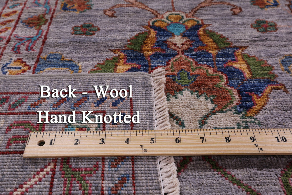 8' 9" X 12' 1" Persian Tabriz Hand Knotted Wool Rug Q9655