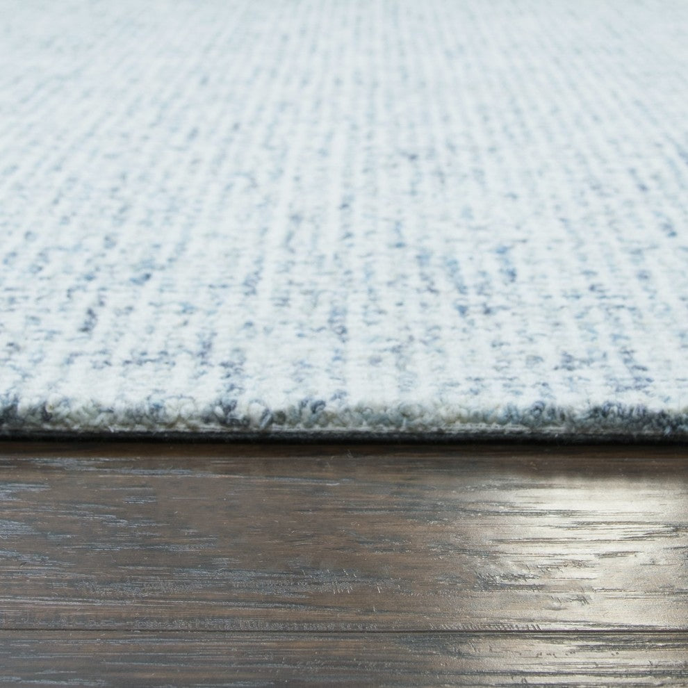 Rizzy Home Brindleton BR359A Blue Solid Area Rug, Rectangular 8' x 10'